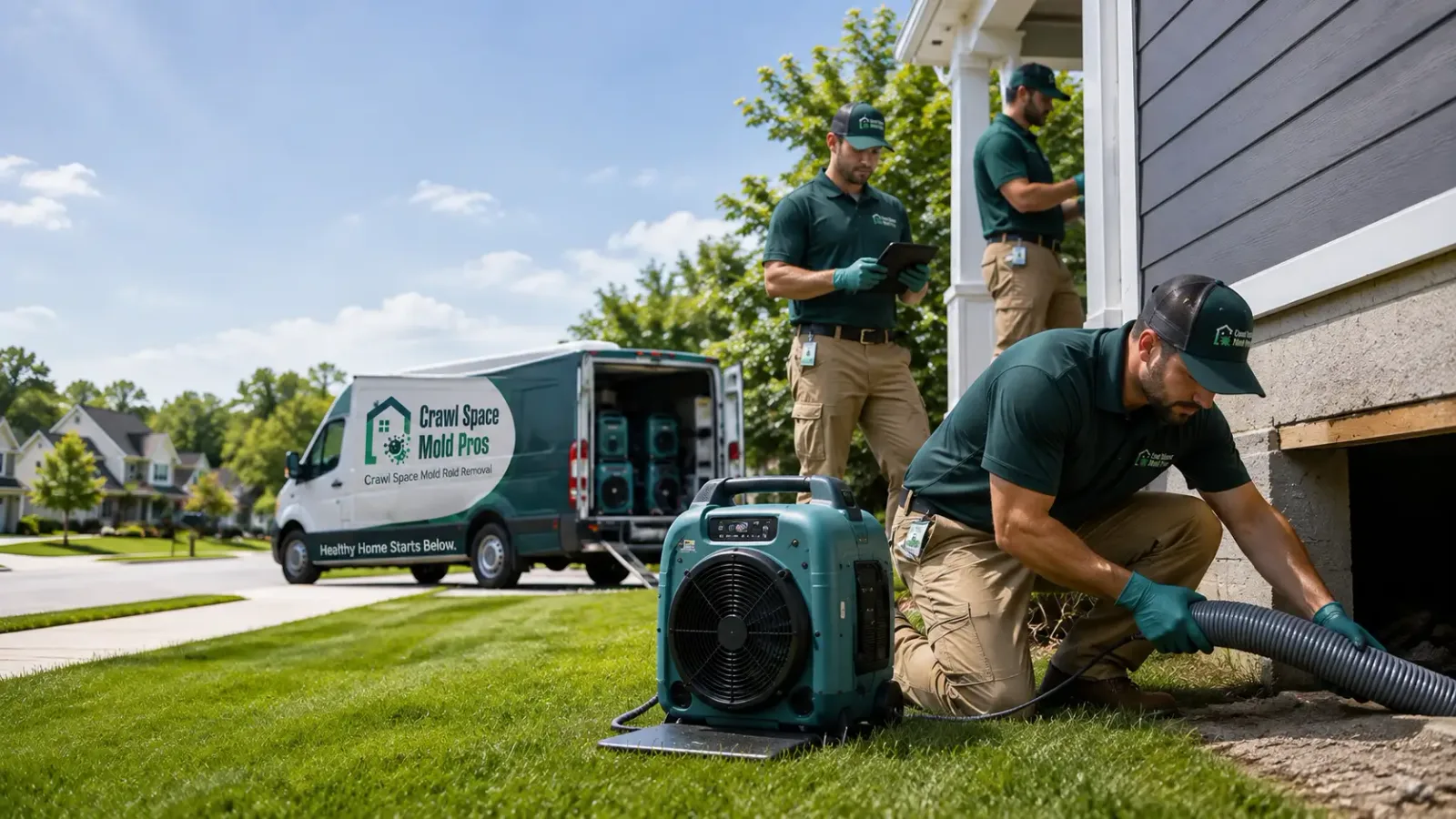 Crawl Space Mold Removal in Linden, TN